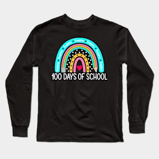 100th Day Of School Teacher 100 Days Long Sleeve T-Shirt